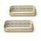 Glitzhome® Gold Rectangle Metal Mirrored Decorative Trays Set